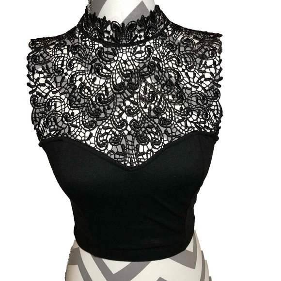 Tela Lace Crop Top - Picture 1 of 7